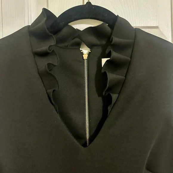 Calvin Klein Black Sleeveless Scuba Sheath Dress - Picture 3 of 4